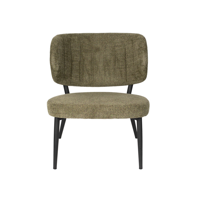 Sanne Lounge Chair, Green Gray Polyester