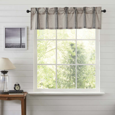Dermot Cotton Striped Tailored Window Valance