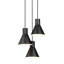 Luminaire suspendu conique à 3 lumières Byers-31132521-31132524