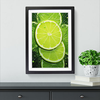 Sliced Lime No.2 Framed Print