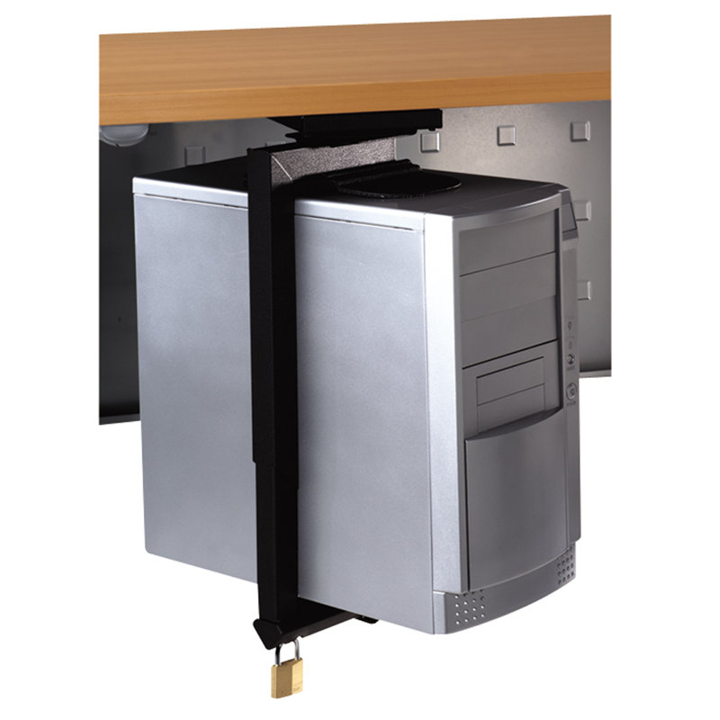 Darren 11.5" H x 4" W Desk CPU Holder Arm