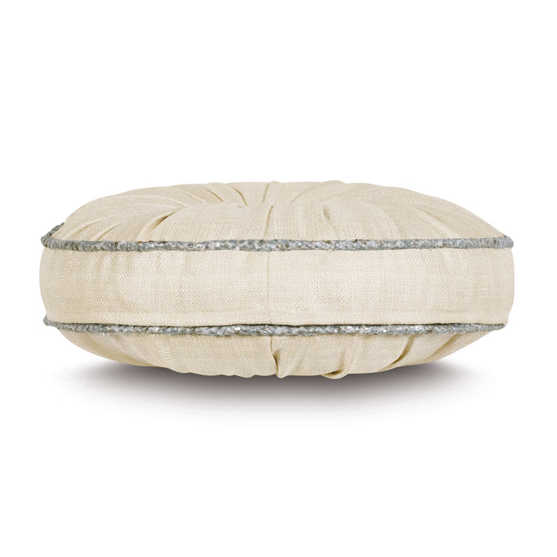 Holiday Glam Circular Pillow Cover & Insert