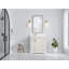 Boston 36 po X P 22 po De salle de bain Quartz blanc