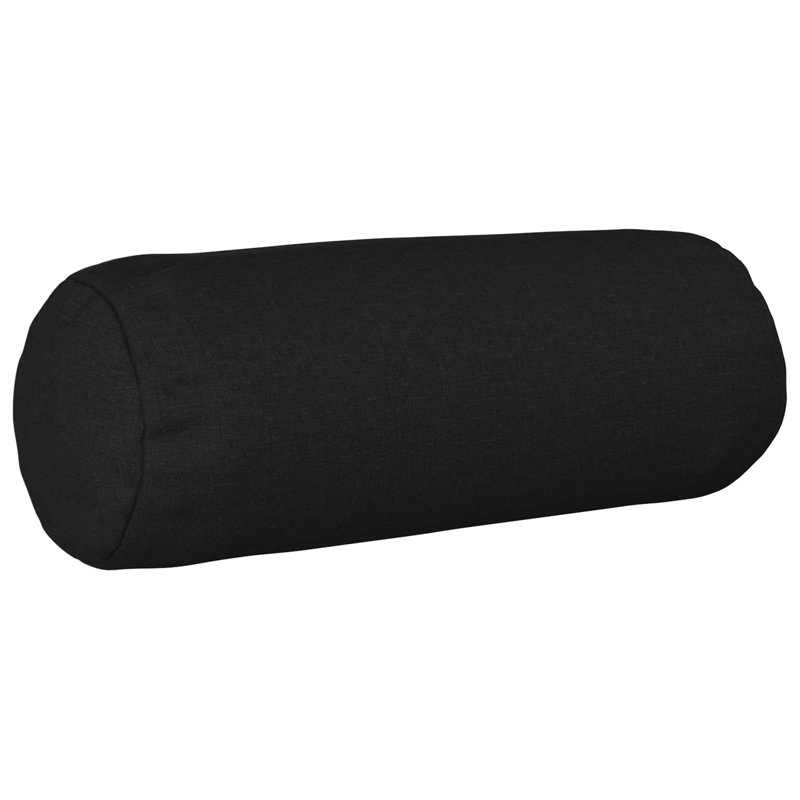 Dark Grey Cushion Cover, Cylinder 40cm H x 15cm W, Black