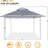 13X13ft Instant Pop Up Canopy Tent With Double Truss Frame, UV Protection, And Wind Vent Design For Outdoor Shade