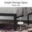 Baca Metal Platform Bed Frame with Upholstered Headboard-2130671708-2130671709