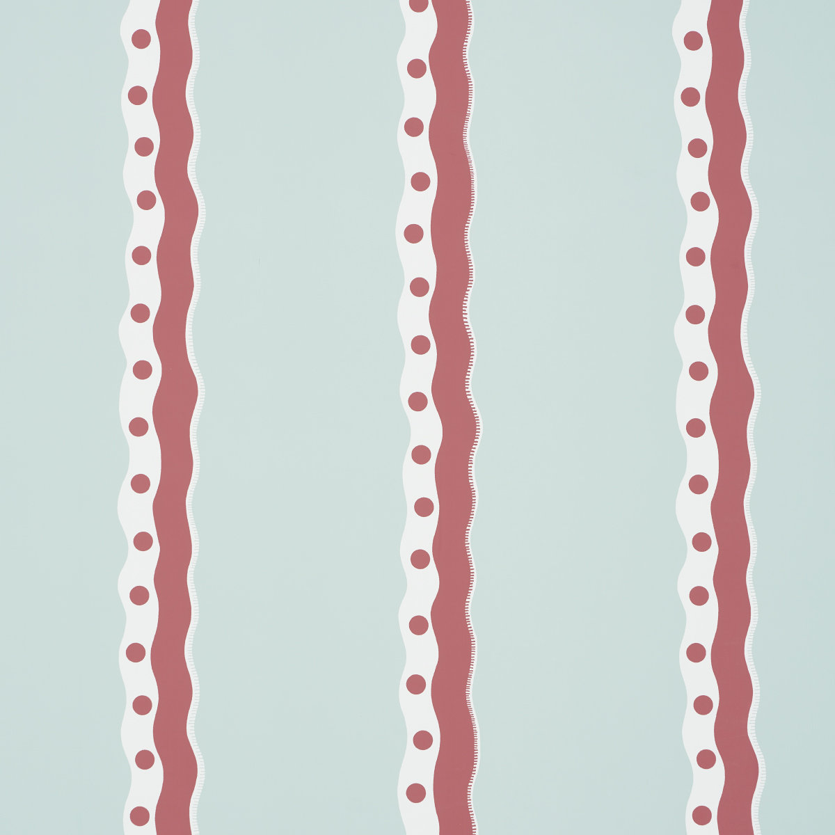 Rousseau Wallpaper Roll, Rouge/Sky