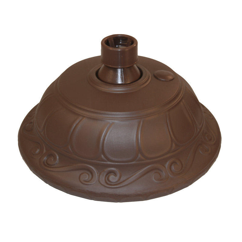 Elegance Cappuccino Polymer Outdoor Umbrella Stand Base