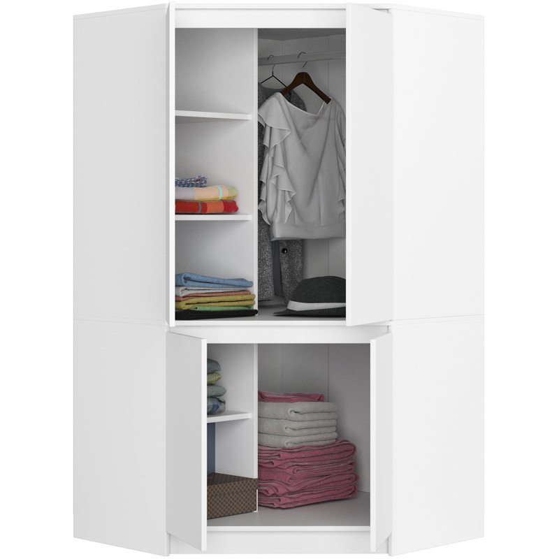 Sonjay 4 Door Manufactured Wood Wardrobe
