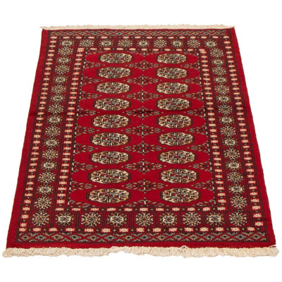 Tapis unique en laine rouge foncé 3 pi 1 po x 5 pi 1 po One-of-a-Kind Peshawar