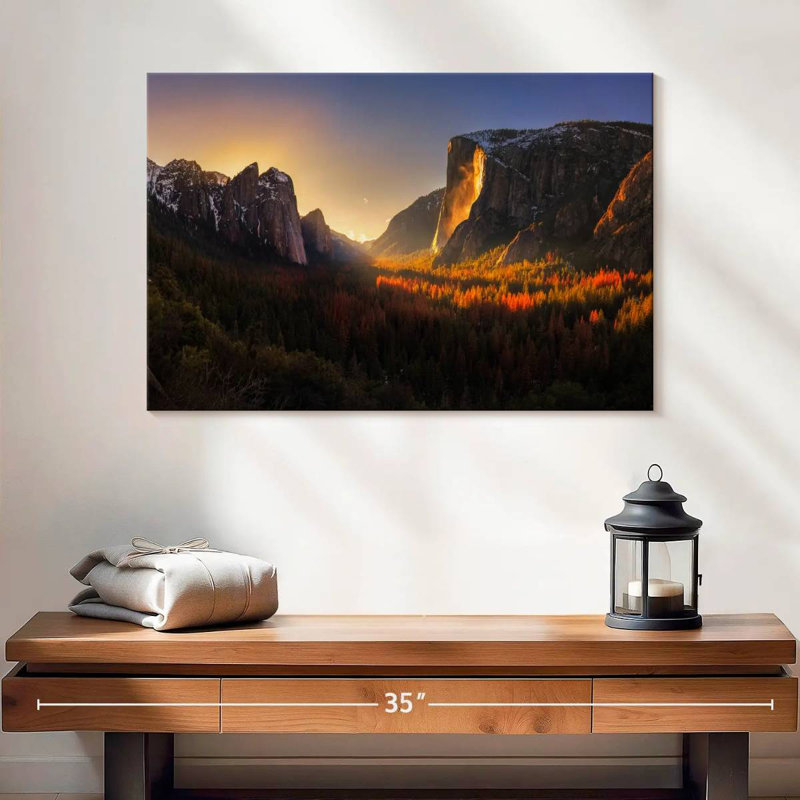 Alvord Yosemite Firefall I, H 16 po x l 24 po