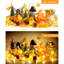 Décorations d'automne [Paquet de 2] Guirlande lumineuse d'automne, guirlande de Noël à DEL, guirlande lumineuse, cadeau de l'Action de grâce