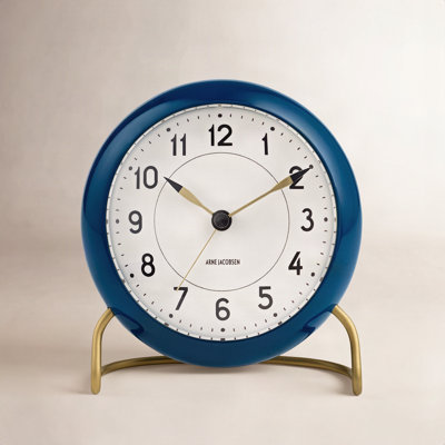 Station Analog Electric Alarm Tabletop Clock