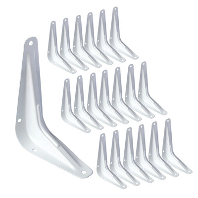 WHITE HEAVY DUTY BRACKET-20PK