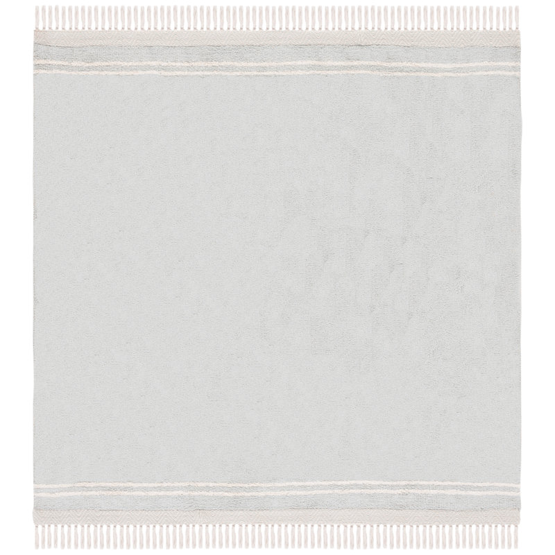 Jennaleigh Hand Woven Cotton Machine Washable Rug, Square 6'
