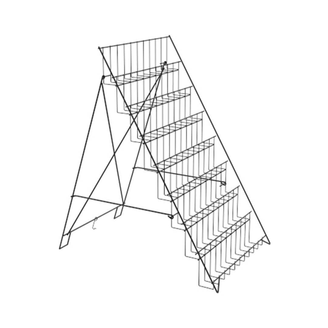 8-Tier Literature Holder Greeting Card Floor Stand Displays Book DVD Brochure Travel Collapsable Rebrilliant