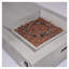 Foyer de table au propane 60 po, foyer d'extérieur rectangulaire en béton de 50 000 BTU pour patio, cour arrière, terrasse - gris clair