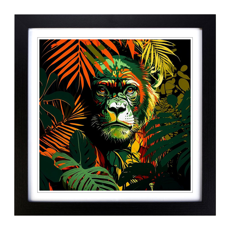 Jungle Pop - Framed Print, Black