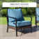 5-Person Sofa Seating Group With Rocking Lounge Chairs & Fire Pit Table