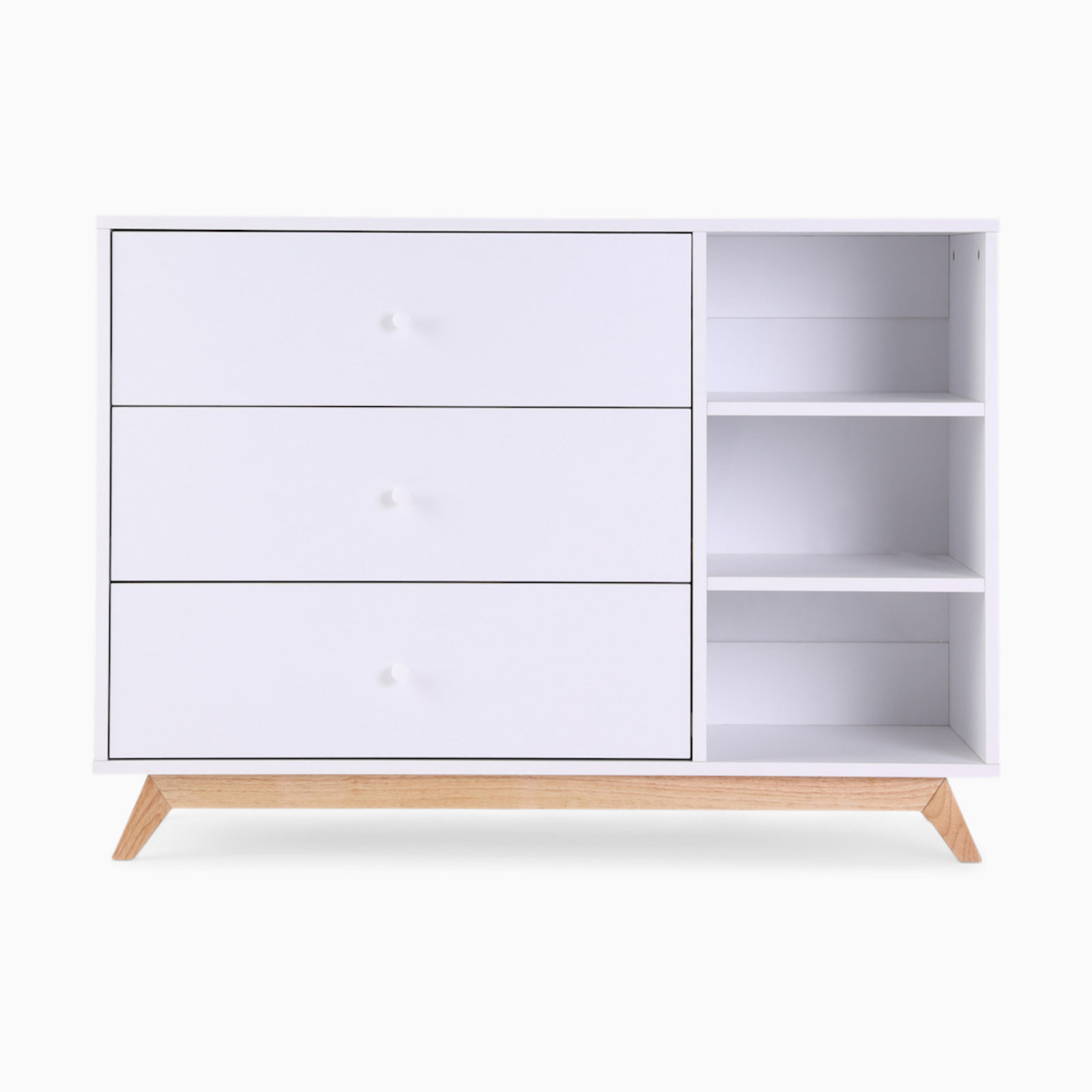 Central Park 3 - Drawer Dresser, White/Natural