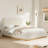 Delpha Grounded Upholstered Wood Base Bed-72732010-116529398