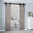 Classic Design Sliding Standard Double Barn Door Hardware Kit (Not Include Door)-63065862