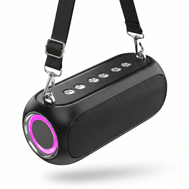 Haut-parleur portatif Bluetooth d'extérieur avec lumière réglable et lumière réglable