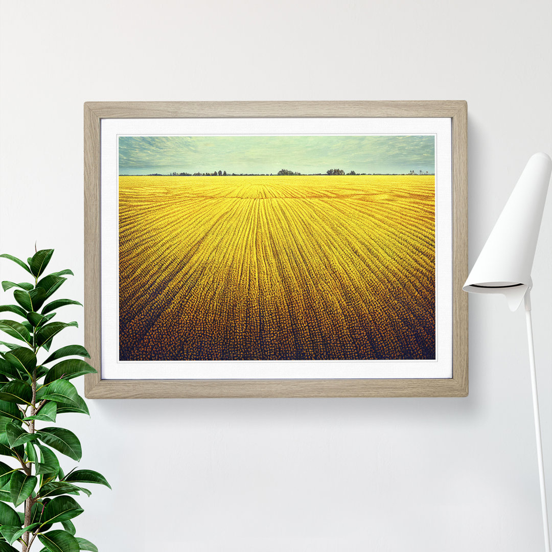 Splendid Wheat Field - Framed Print