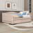 Upholstered Daybed with Twin Trundle and Light-122739105-122739119
