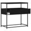 Console avec tiroir chêne noir vidaXL 29,53 po x 15,75 po x 29,53 po-725315680