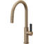Corsano Contemporary Pull Down Kitchen Faucet with Button Sprayer High Arc Spout and BFB Series Handle-973773505