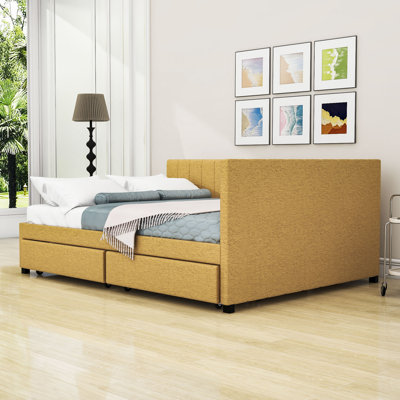Tayson Full 2 Drawers Upholstered Daybed