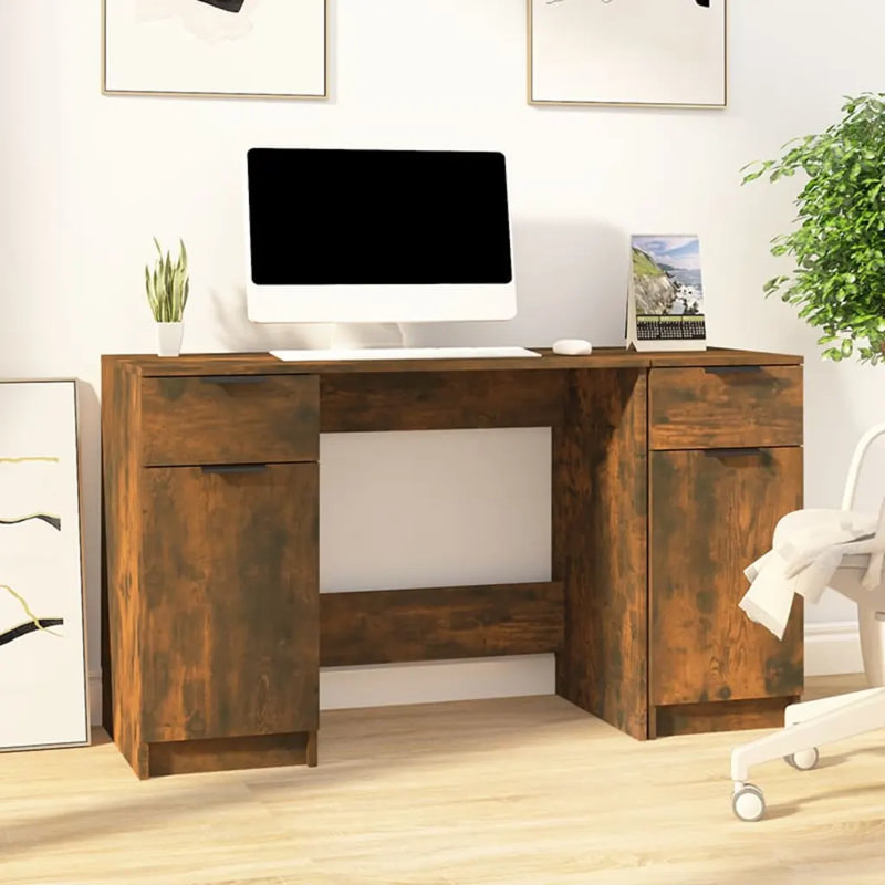 Kovinka Writing Desk, Smoked Oak
