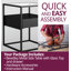 Elenna Glass Top Frame End Table