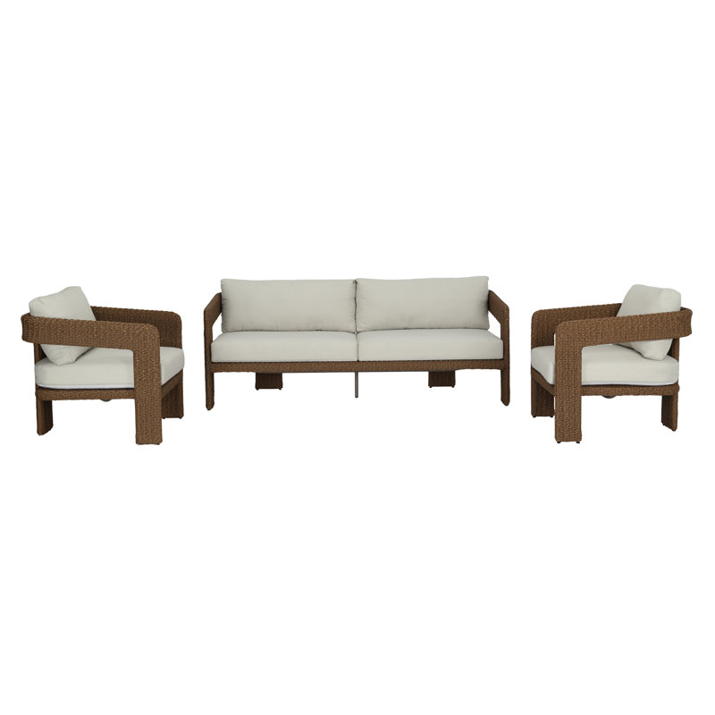 Aster 4-Piece Sunbrella® Outdoor Patio Seating Set - Canvas Cabana, Canvas Cabana