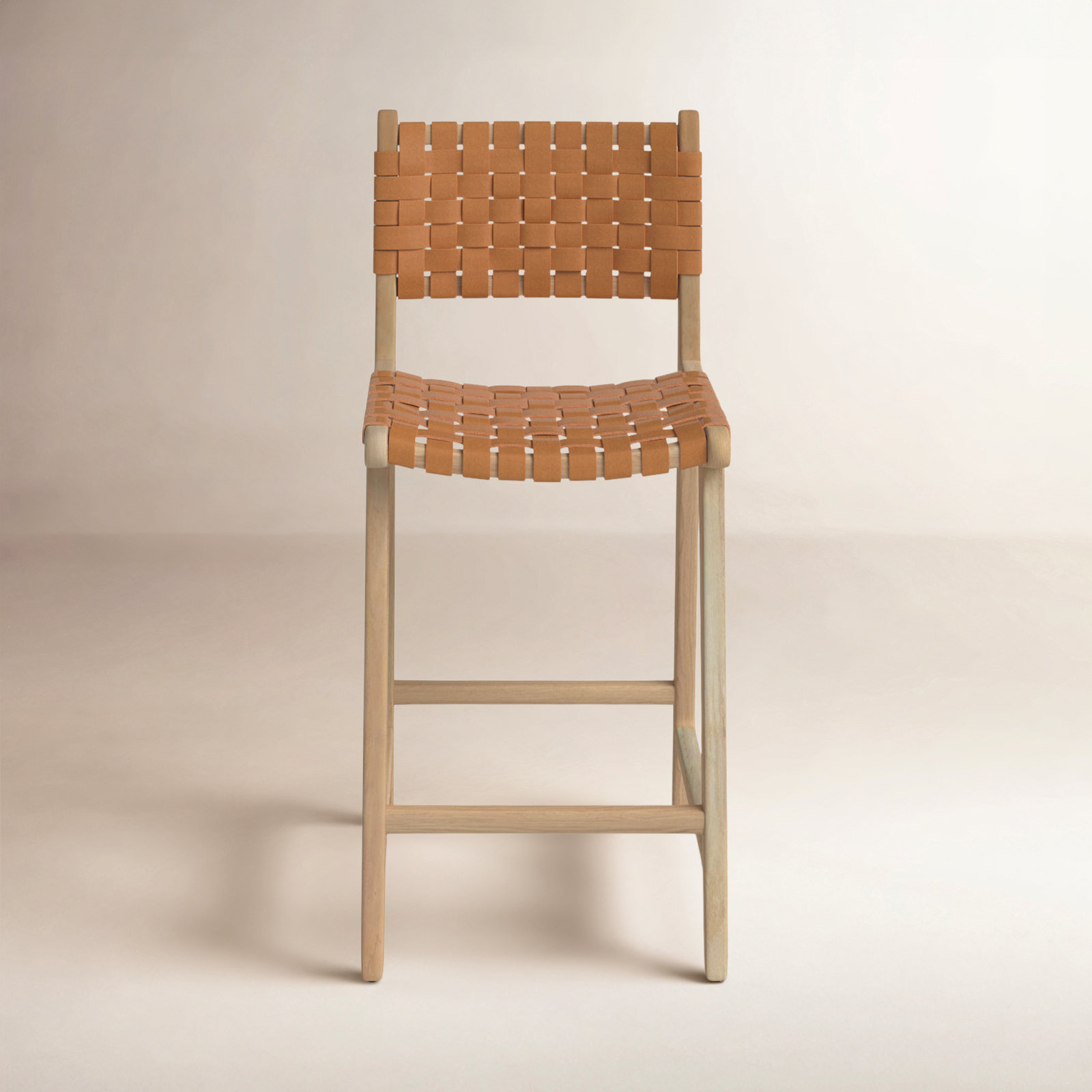 25" Bar Stool, Fauve Tan / Tan
