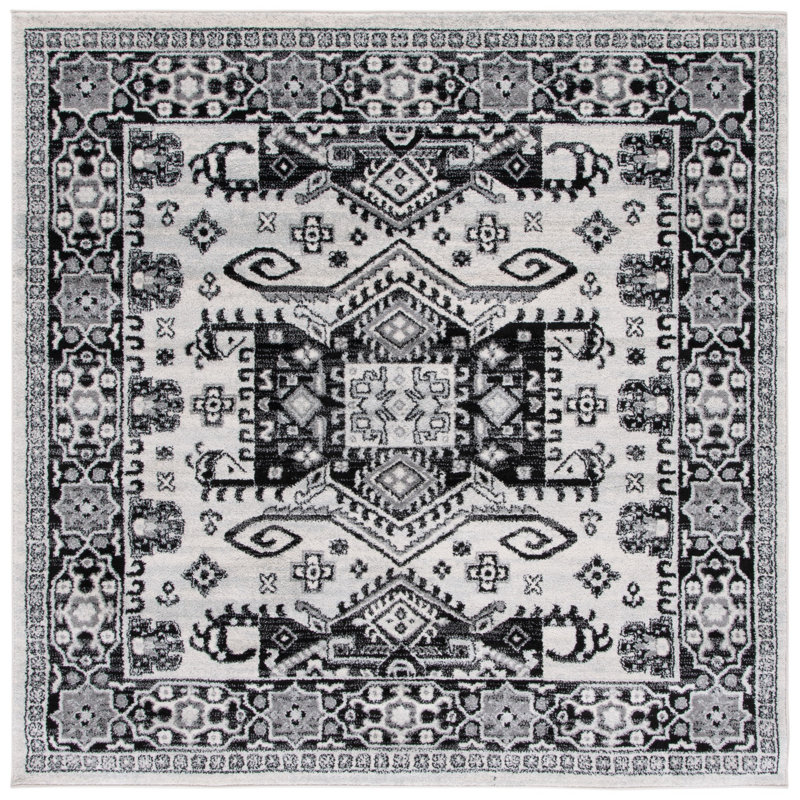 Tulum Performance Oriental Rug, Square 6'7"