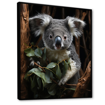 Gris Koala Climber 1 - Koala Animal, art mural