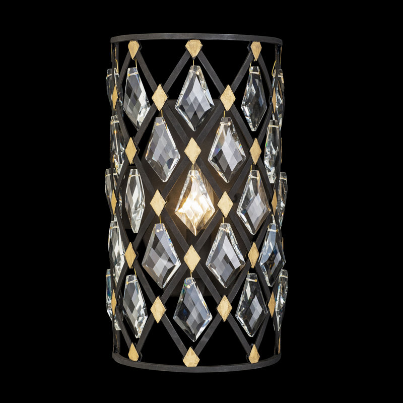 Windsor 1-Light Wall Sconce – Carbon/Havana Gold, Carbon, Havana Gold