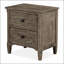 Table de chevet élégante avec tiroirs spacieux et poignées rondes, parfaite pour les chambres à coucher modernes