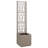 vidaXL Flower Box Light Brown 14.17 x 14.17 x 55.12 in Plastic-2139794353