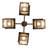 Prairie Mission 4 - Light Dimmable Square / Rectangle Chandelier
