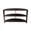 Console demi-lune avec 2 tablettes ouvertes