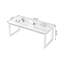 Bureau rectangulaire en bois massif noyer-131375415
