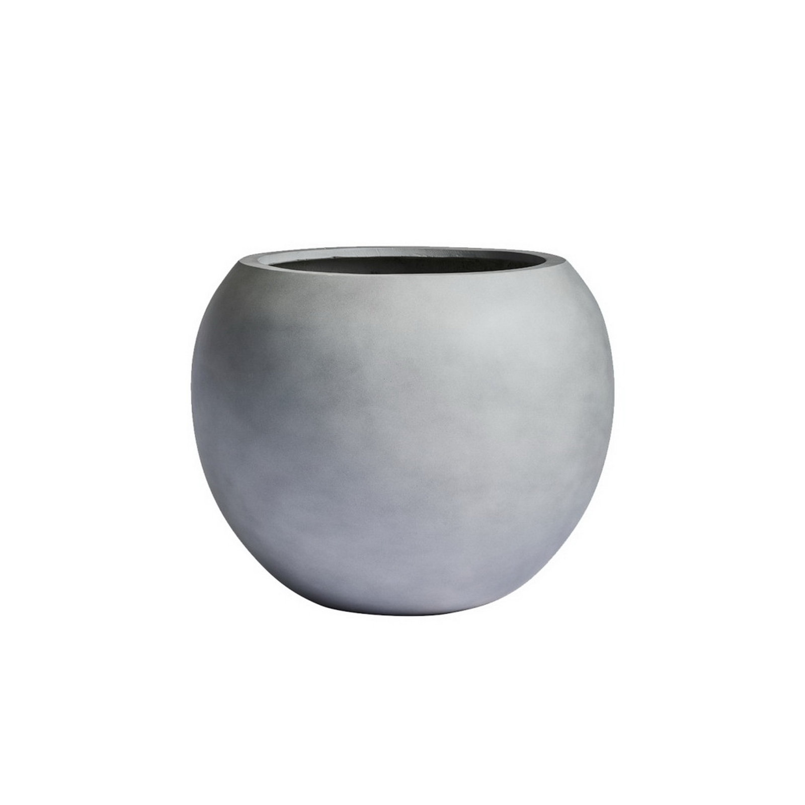 Dorlis Fiberstone Pot Planter, Gray, 10" H x 13" W x 13" D