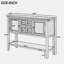 Grande console de rangement rétro Cambridge Series avec quatre petits tiroirs et une tablette inférieure pour les salons, les entrées et les cuisines