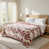 Motif floral rouge