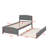 Platform Bed With Trundle-1444785576