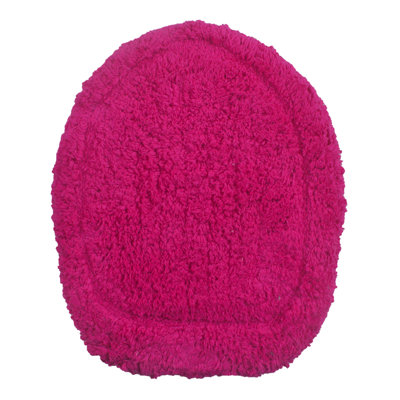 Luxury 100% Cotton Elastic fitted design ensures a secure and snug fit on standard 18"x18" Toilet lid Cover