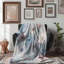 Pastel Flower Motifs - 1 Piece Premium Sherpa Blanket-101949671